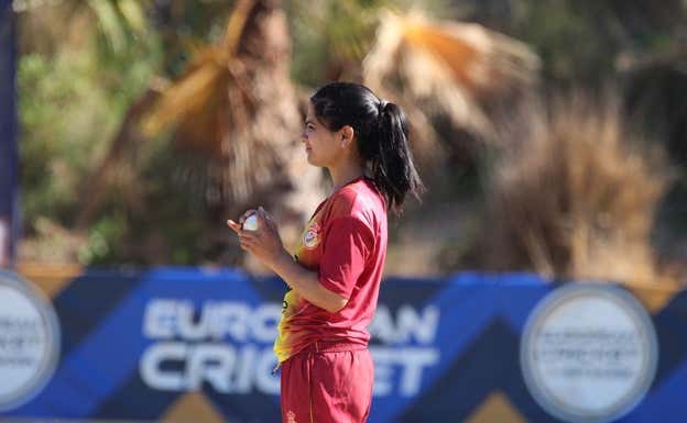La jugadora de la Selección española de críquet Payal Chilonga.  CRICKET SPAIN