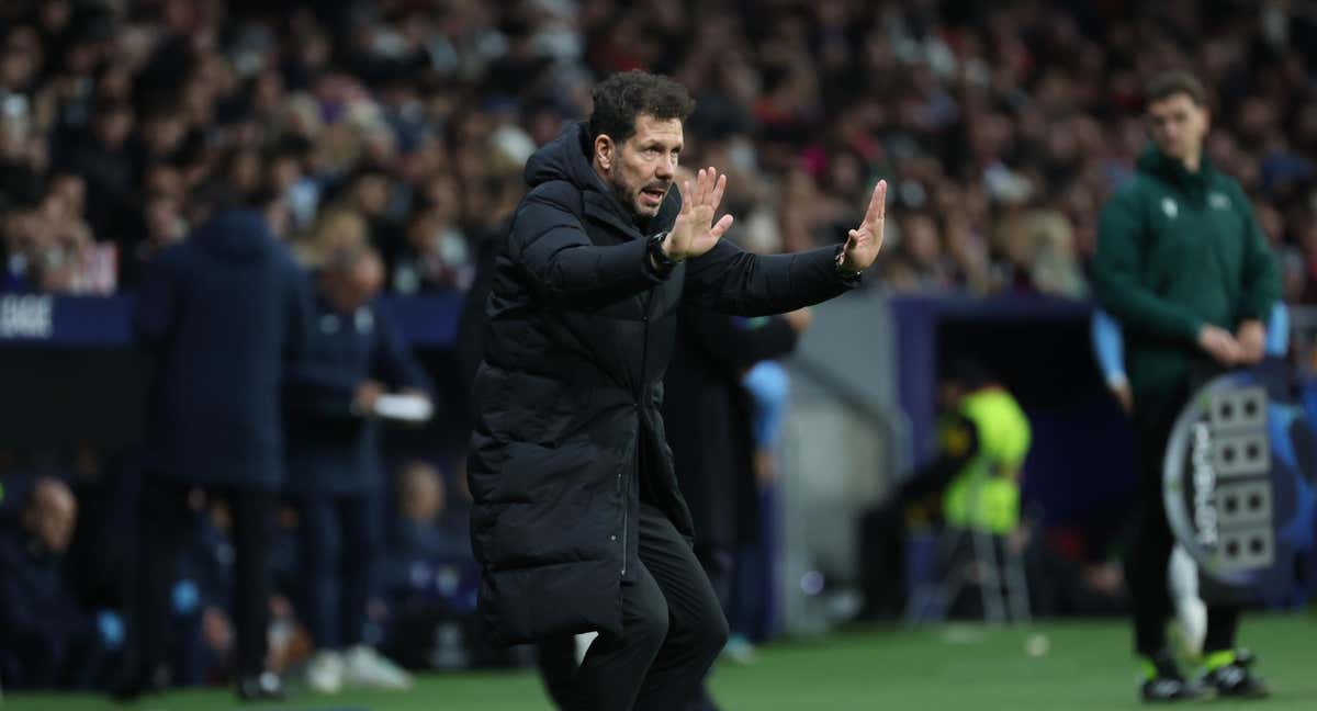 Simeone durante un partido. /EFE