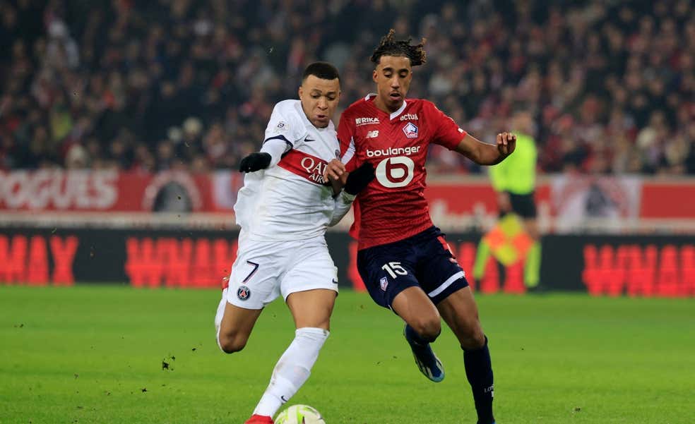 Mbappé marca, no celebra y el Lille empata en el descuento