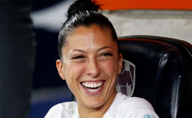 Jenni Hermoso con Pachuca.  REUTERS