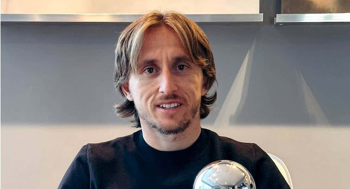 Luka Modric, con un premio./LUKA MODRIC