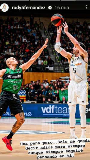 Rudy Fernández y un mensaje que pone en alerta al baloncesto sobre su más que posible adiós