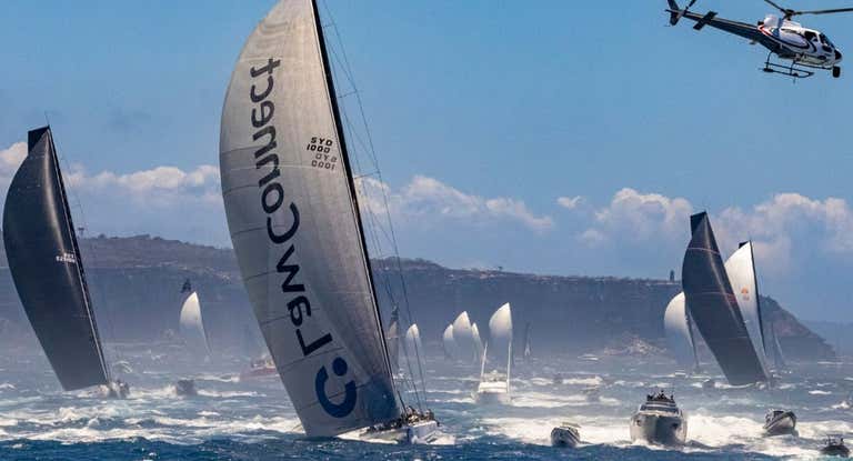 Espectacular salida de la Rolex Sydney Hobart 2022.