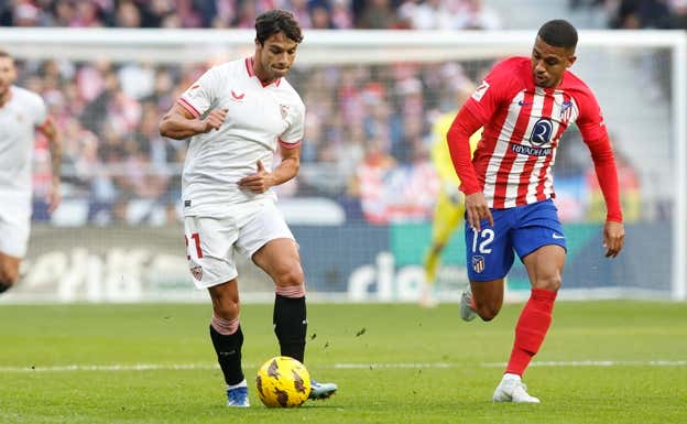 Óliver Torres, durante el Atleti-Sevilla. EFE/ Chema Moya