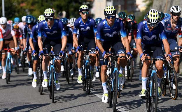 Carlos Verona ha sido un pilar en Movistar Team. Aquí, en su última carrera: Il Lombardía.  MOVISTAR TEAM / @GETTYSPORT