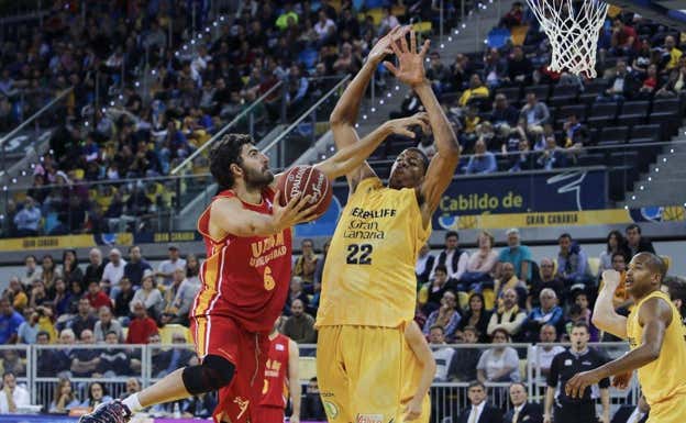 Walter Tavares, en un encuentro con Granca.  EFE