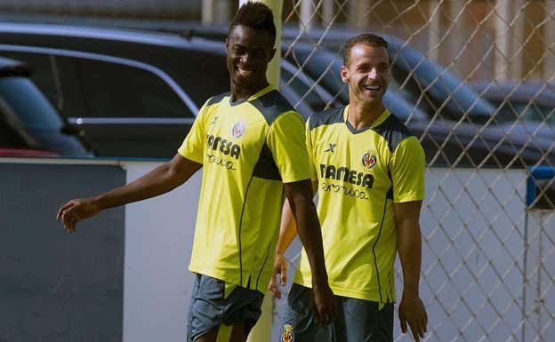 Eric Bailly, en un entrenamiento con el Villarreal en 2015. Villarreal CF