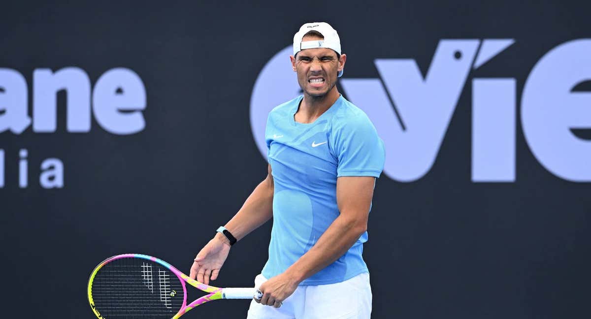 Rafa Nadal, en Brisbane. /AFP