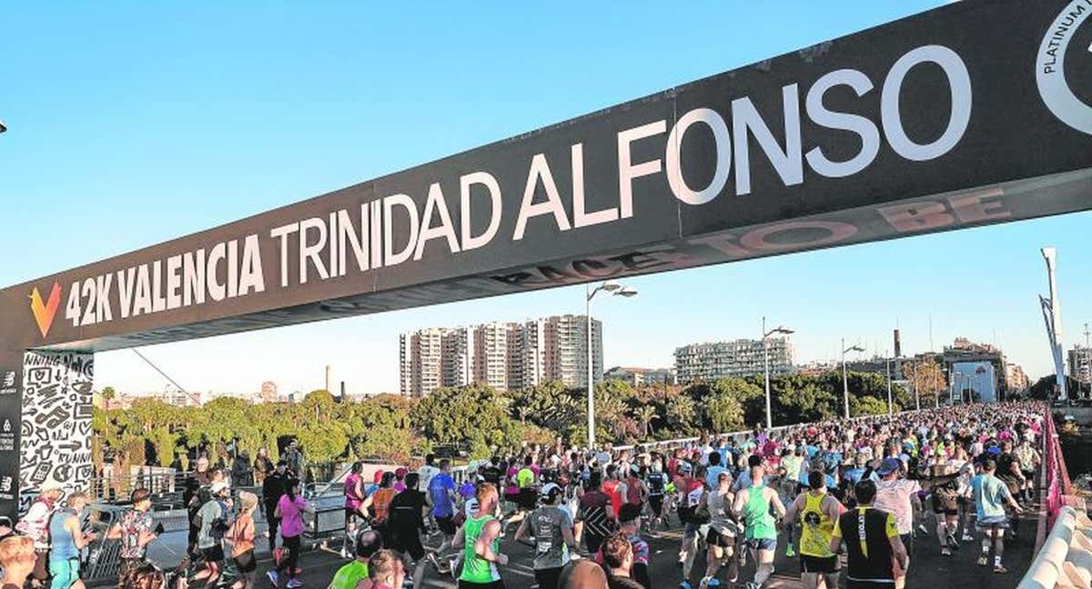 Salida de la Maratón de Valencia de este año.