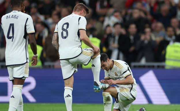 Kroos y Brahim, en el partido contra el Granada. REUTERS