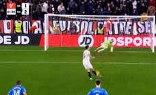 La locura de Lucas Ocampos que no tuvo premio: empató en el 81' con un penalti... ¡sin mirar!