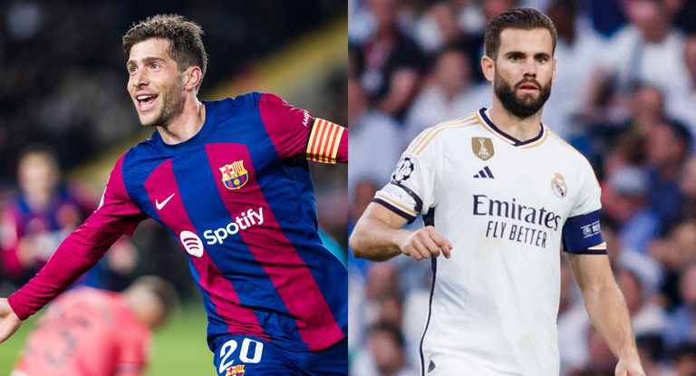Sergi Roberto y Nacho Fernández.