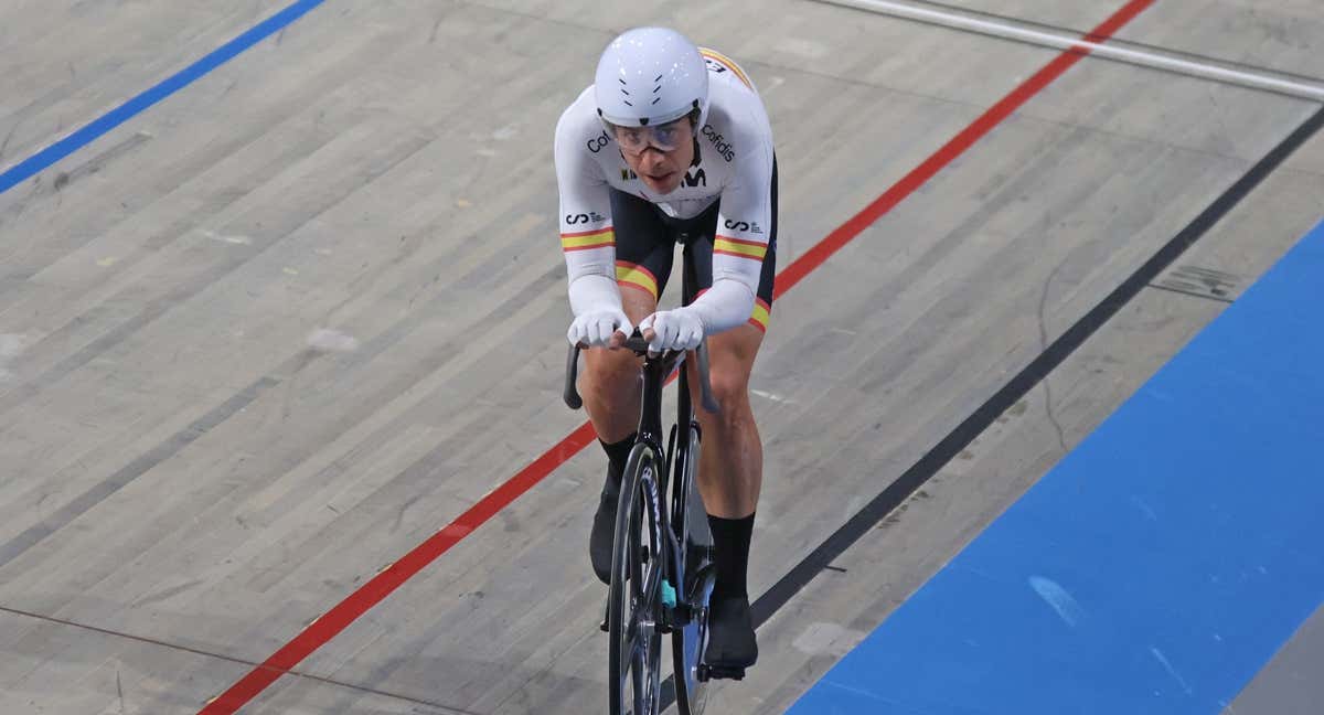 Sebastián Mora, durante la Puntuación del Campeonato de Europa de Apeldoorn 2024. /RFEC