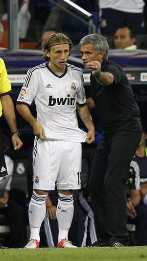 Modric, en su debut con el Real Madrid.  EFE