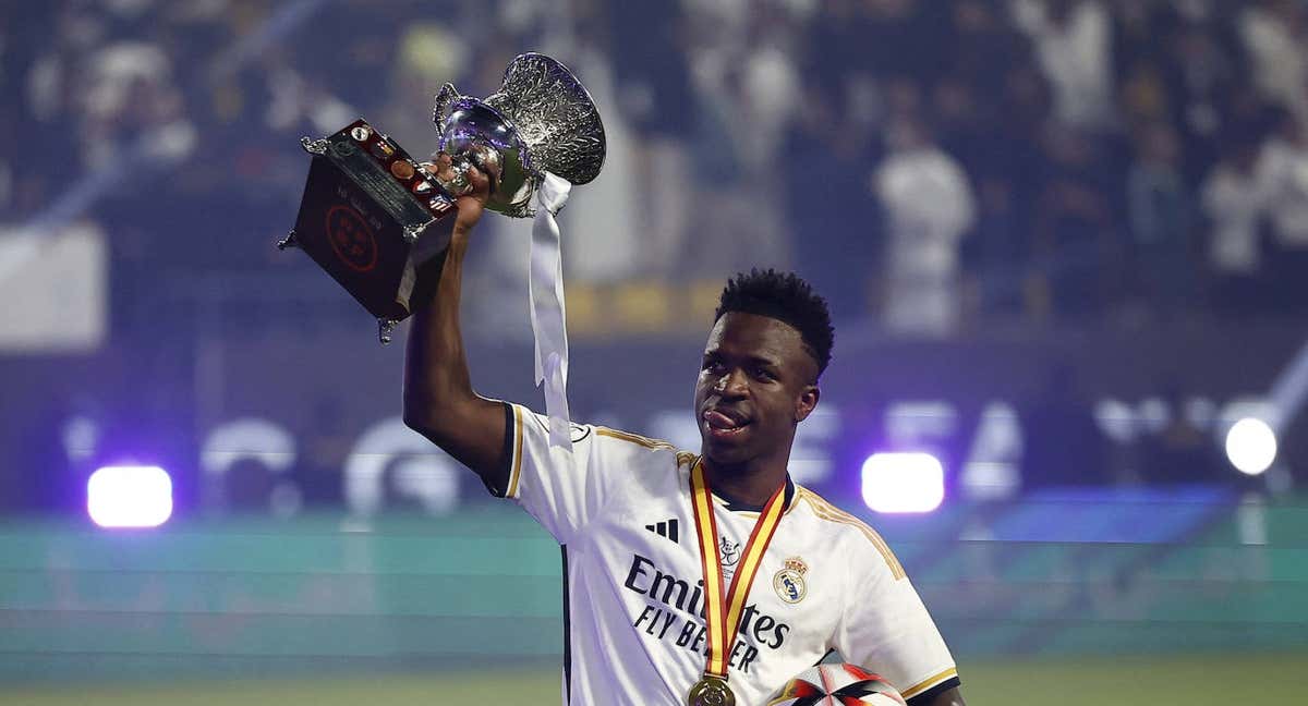 Vinicius, en la Supercopa.