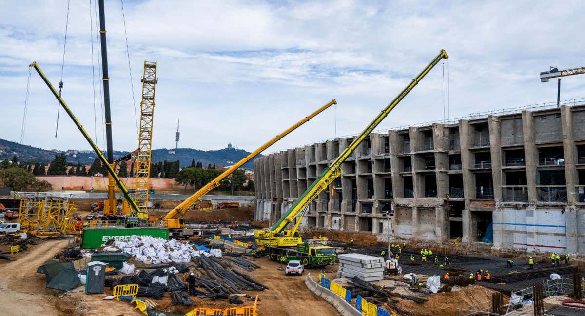 Las obras del Camp Nou.