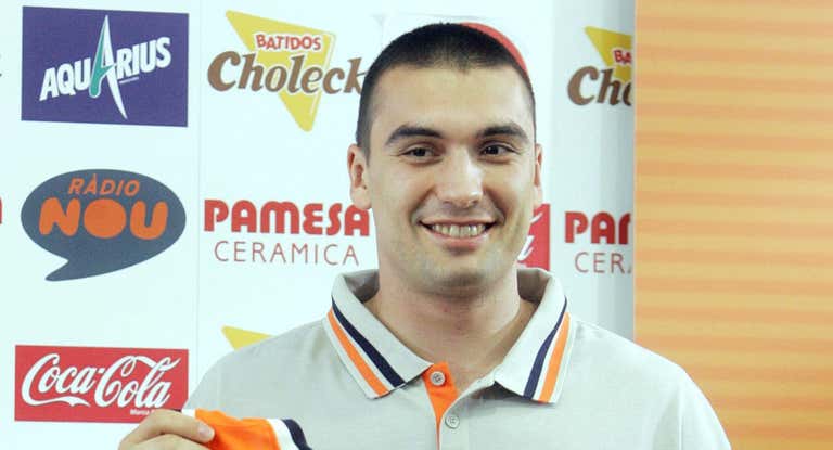 Milojevic, en su presentación con el Valencia.