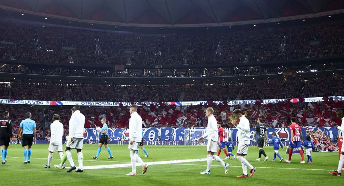 Imagen del último Atlético - Real Madrid en el Metropolitano. /