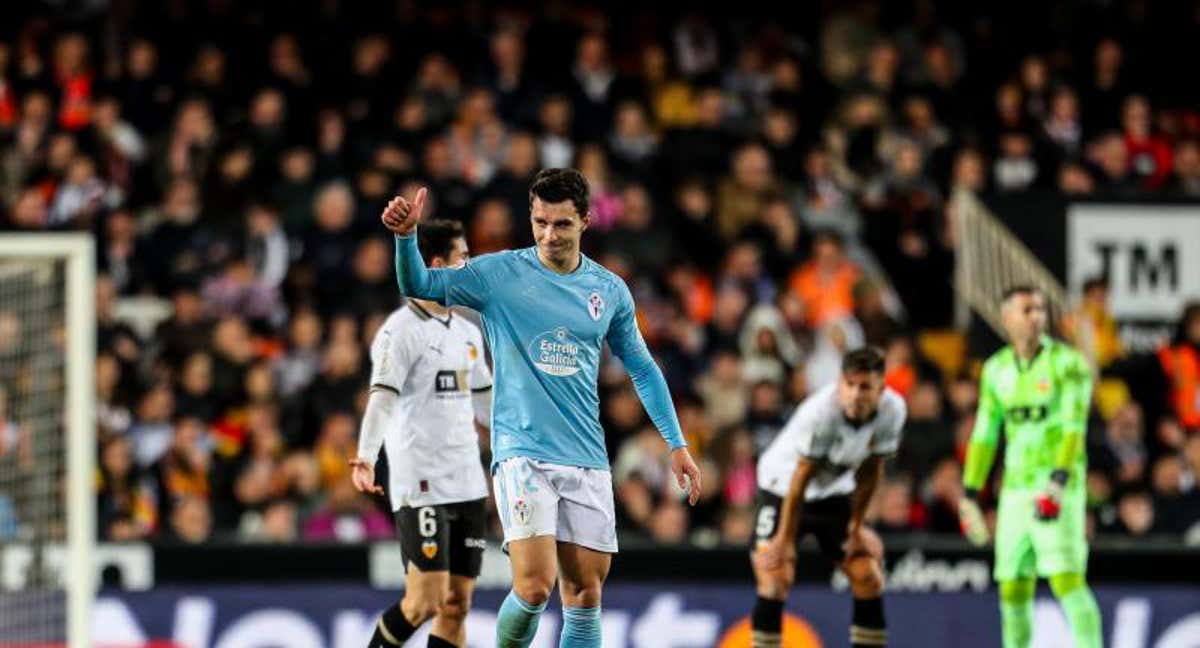 Douvikas es el máximo goleador del Celta esta temporada. /EP