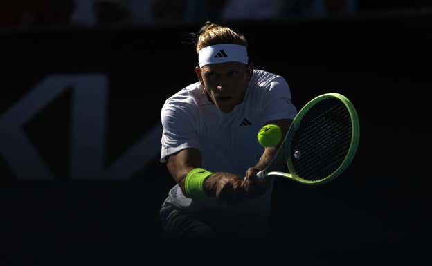 Alejandro Davidovich, durante el Open de Australia 2023.  EFE