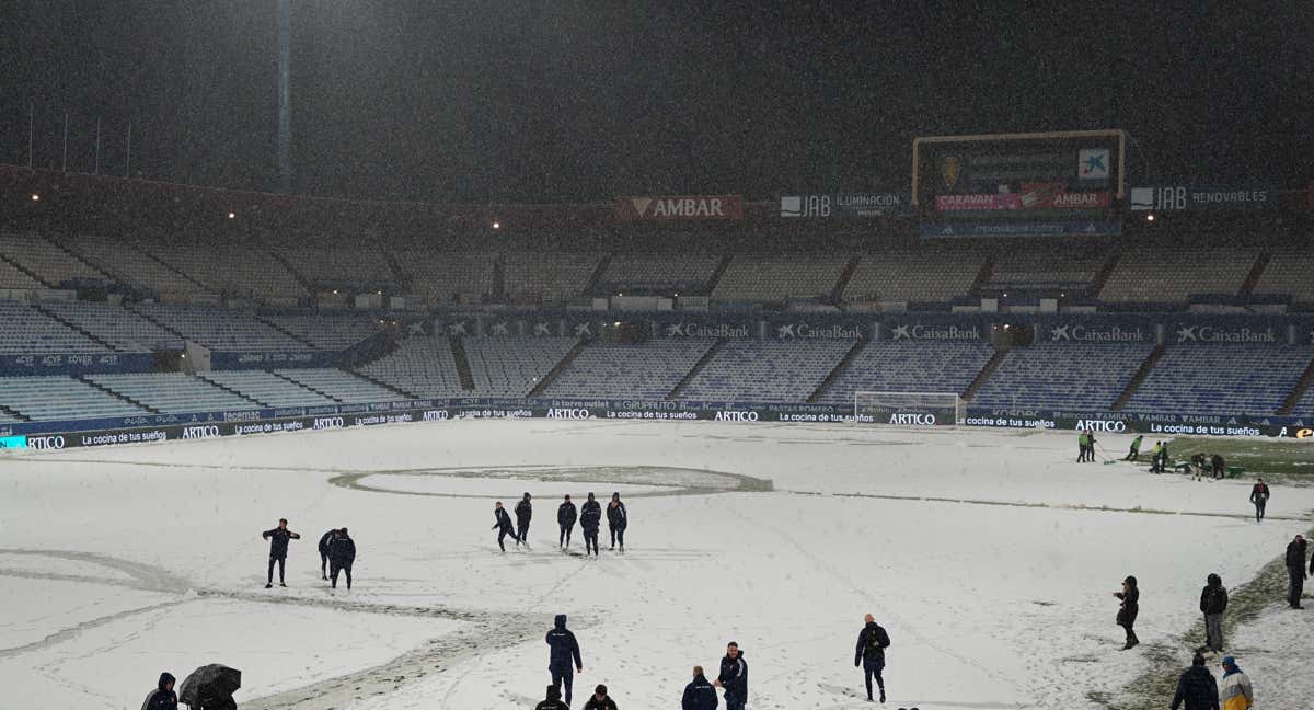 La nevada en Zaragoza.