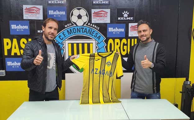 Verdú y Sergio García en la presentación con la Montañesa.  AGENCIAS
