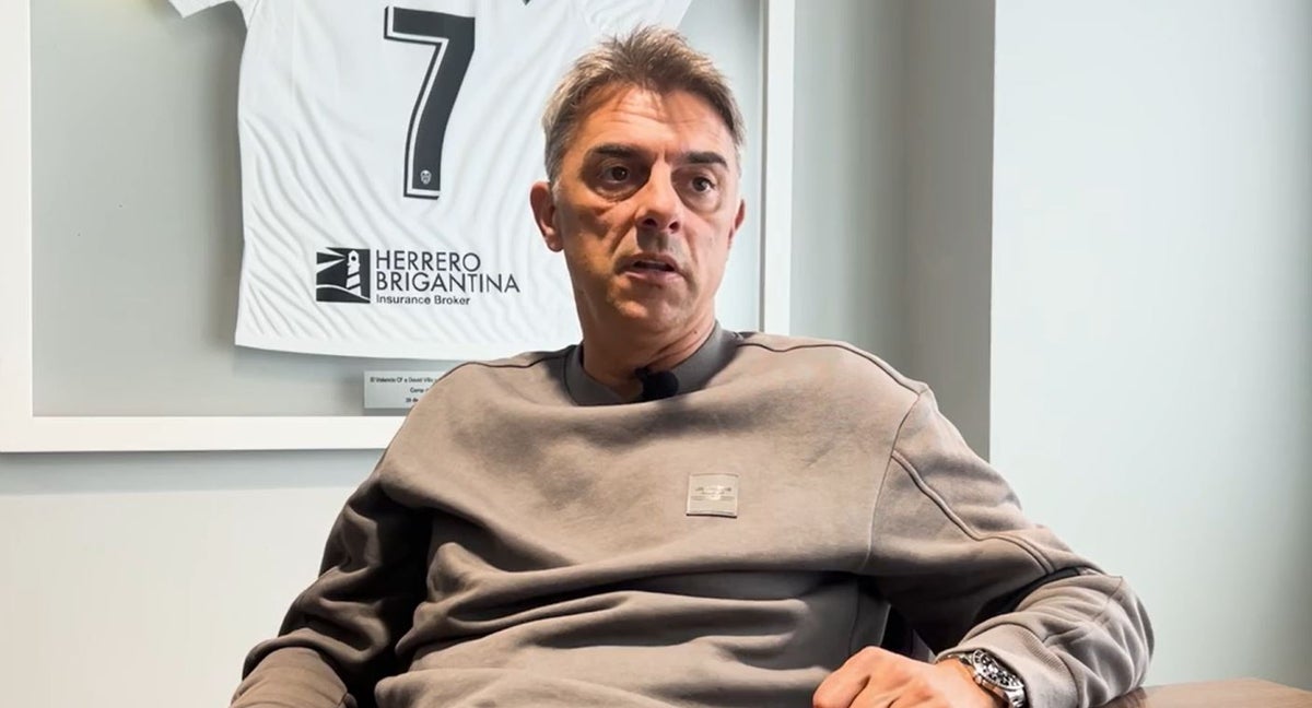 Claudio López, en un momento de la entrevista con Relevo.