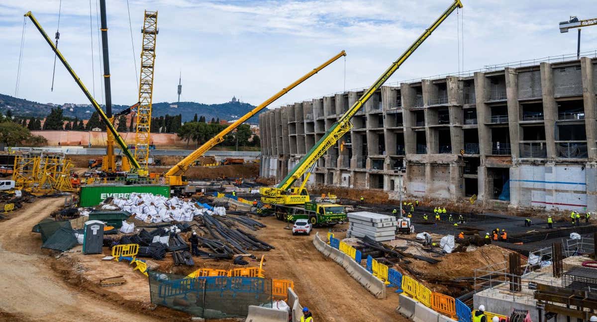 Así están las obras del Camp Nou. /FCB