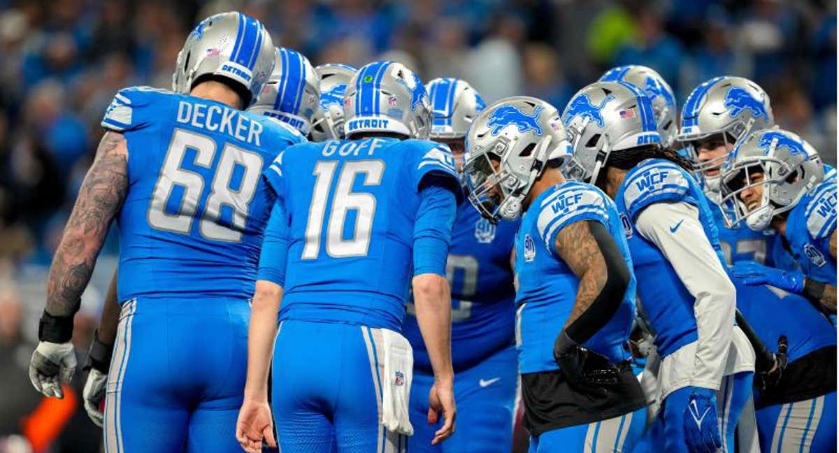 Detroit Lions en el partido ante Tampa Bay Buccanners./AFP