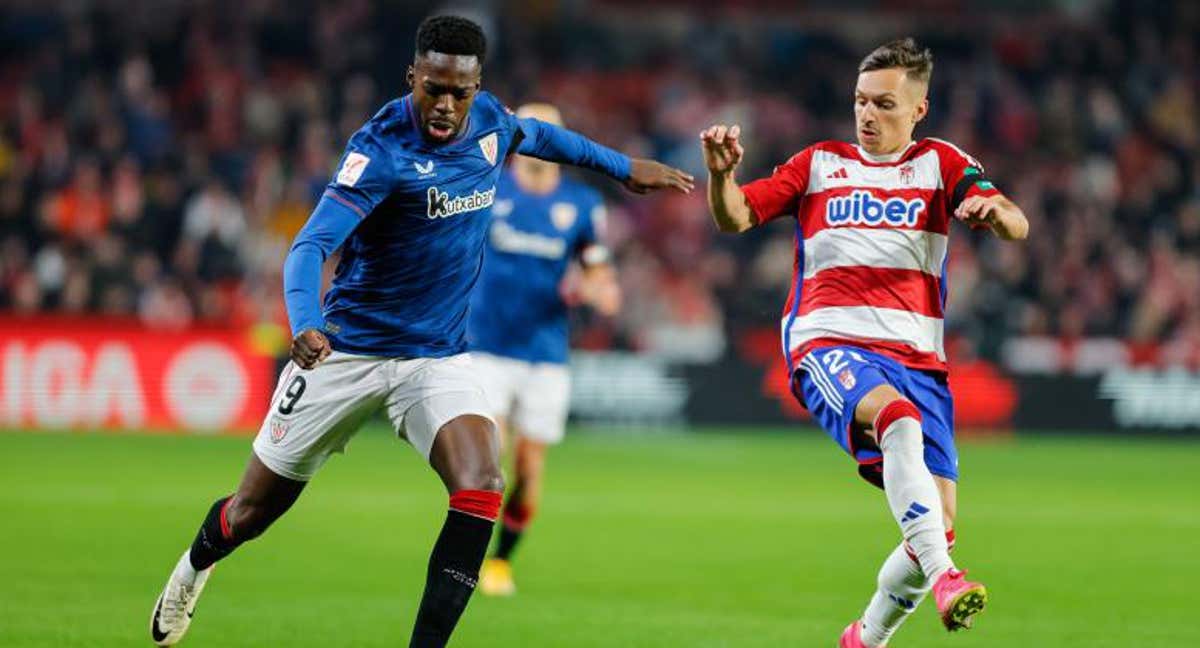 Iñaki Williams, durante un partido del Athletic.