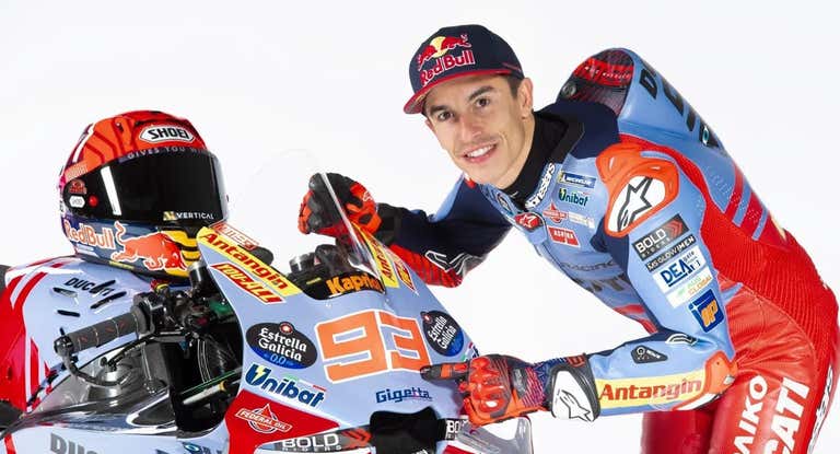 Marc Márquez en su presentación como piloto de Gresini.