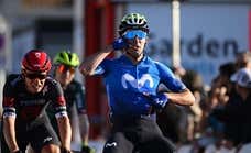 Pelayo Sánchez estrena el casillero de Movistar tras los pasos de Valverde y Marc Soler