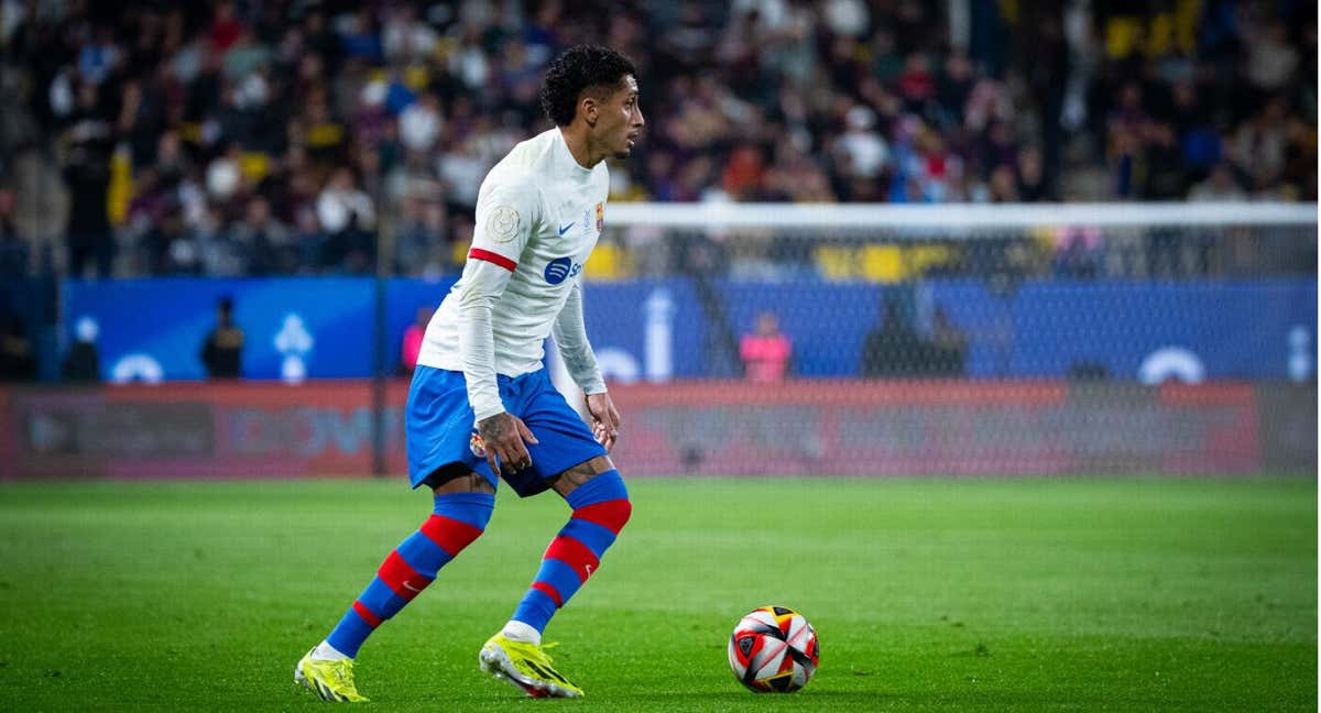 Raphinha en la Supercopa ante Osasuna. /FCB