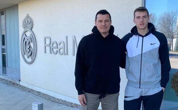 Rustam y Lunin en la ciudad deportiva del Real Madrid. @rustam_khudzhamov