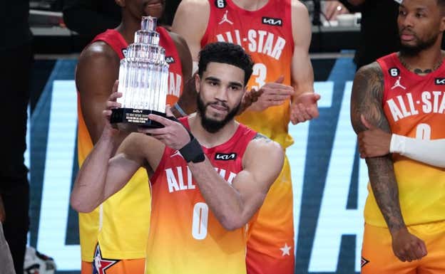 Jayson Tatum, MVP del último All Star. AFP