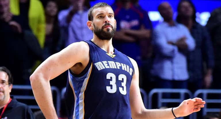 Marc Gasol, en un partido con los Grizzlies.