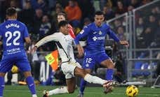 El Getafe notifica a LaLiga los insultos de Bellingham a Greenwood, según la 'SER'