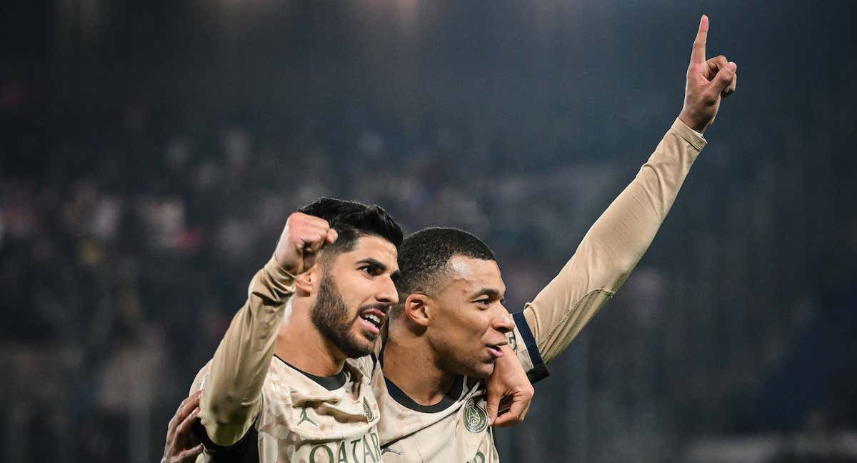 Mbappé, con Asensio./EFE