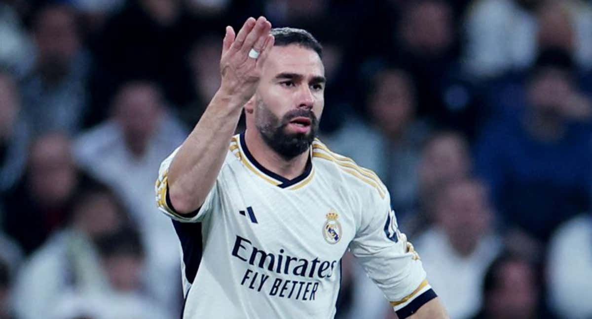 Carvajal, en el partido ante el Atlético./REUTERS