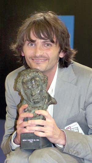 Fernando Tejero, con el Goya 2004 a Mejor Actor Revelación.  EFE