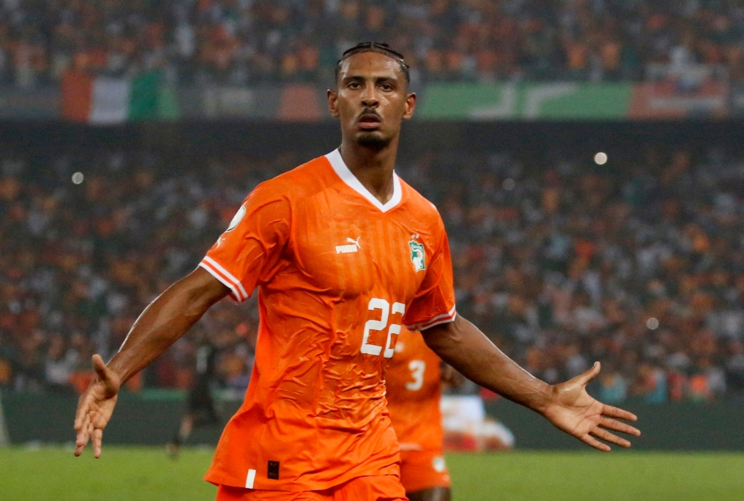 Haller celebrando el tanto en semifinales.  REUTERS