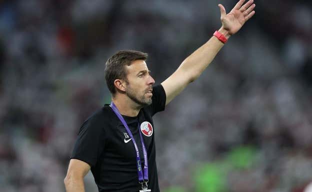 Luis García durante uno de los partidos en la Copa Asia.