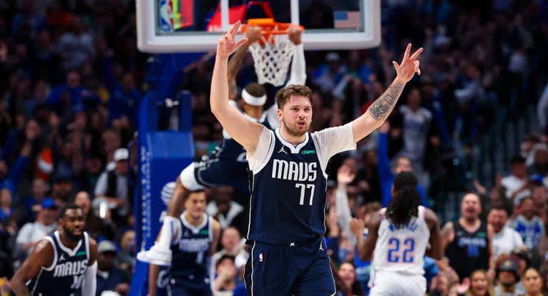 Luka Doncic, en el partido de ayer.