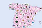 Cuál es el equipo más querido de cada rincón de España... sin contar el fútbol