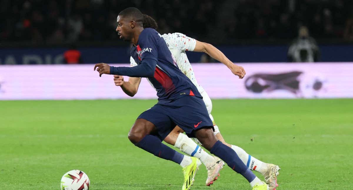 Dembélé en un partido con el PSG. /AFP