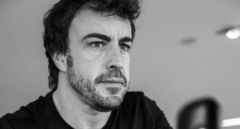 Fernando Alonso, durante un entrenamiento en 2023.
