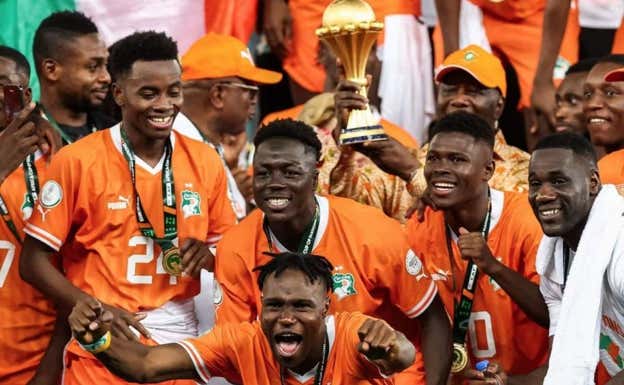 Costa de Marfil, tras el título de la Copa África.  AFP