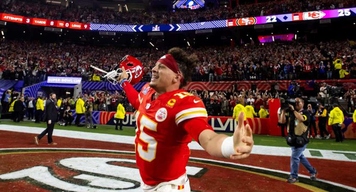 Mahomes celebrando la Super Bowl LVIII./Reuters