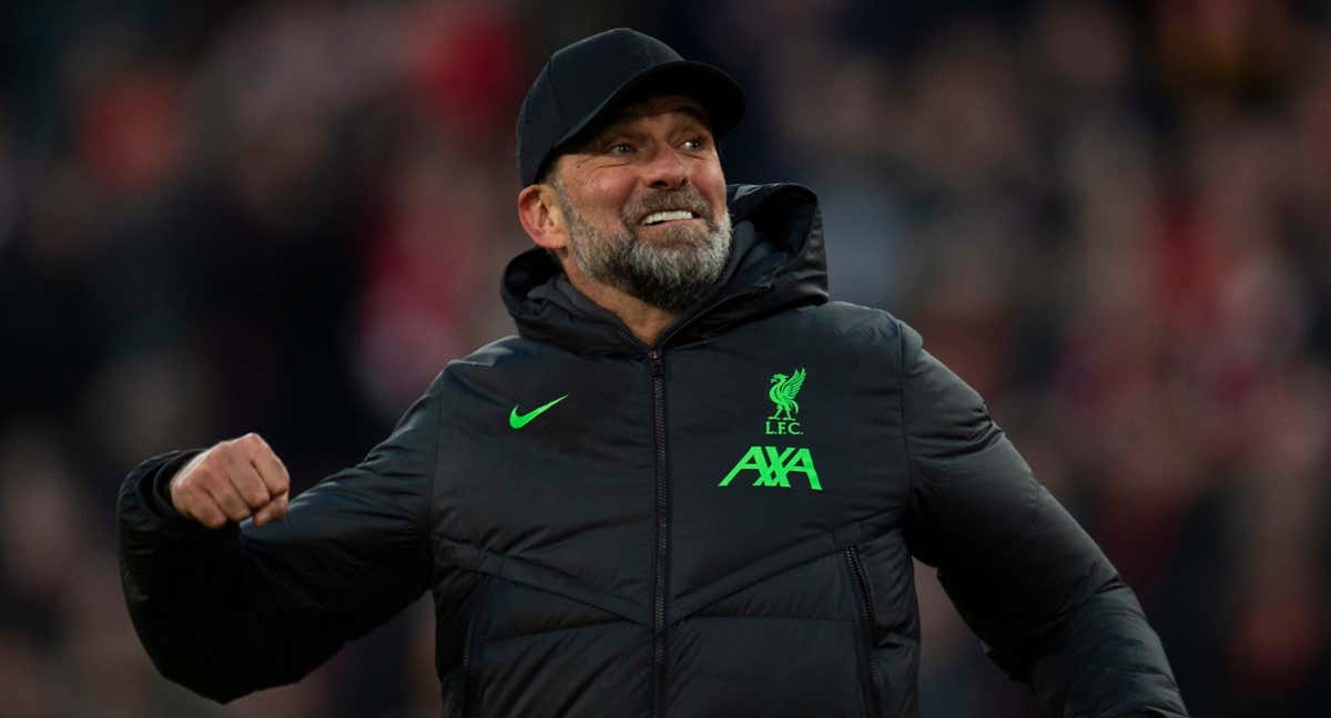 Klopp, durante un partido con el Liverpool.