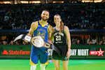 Stephen Curry se corona rey del triple ante Sabrina Ionescu en un duelo para el recuerdo